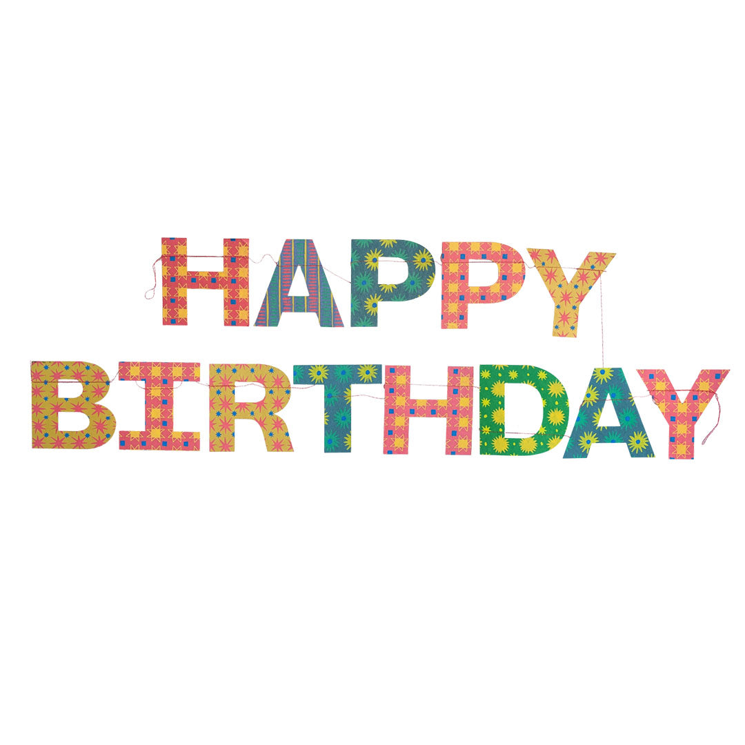 NEW Birthday Party Sewn Garland