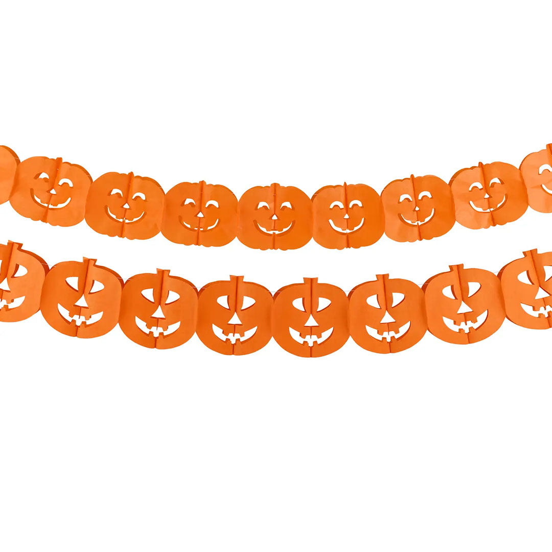 Jack O'Lantern Paper Garland Set
