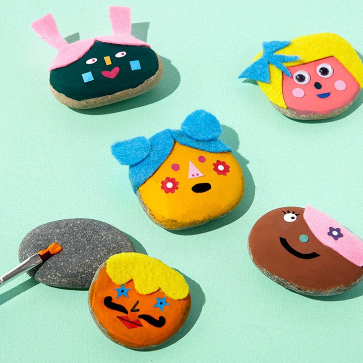 Rock Painting Kit for Kids - Cool Faces