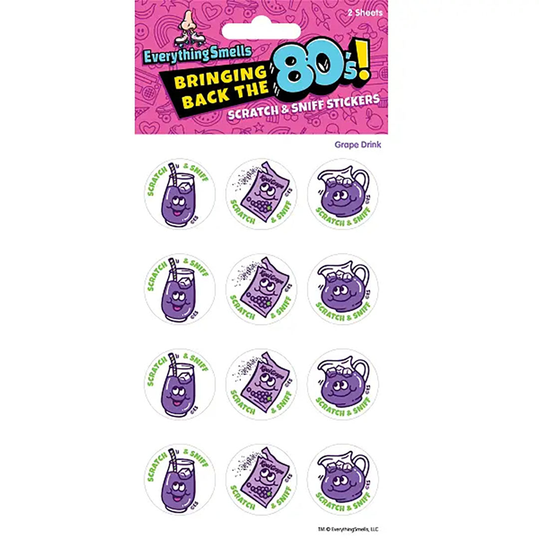 Grape Drink Scratch & Sniff Stickers
