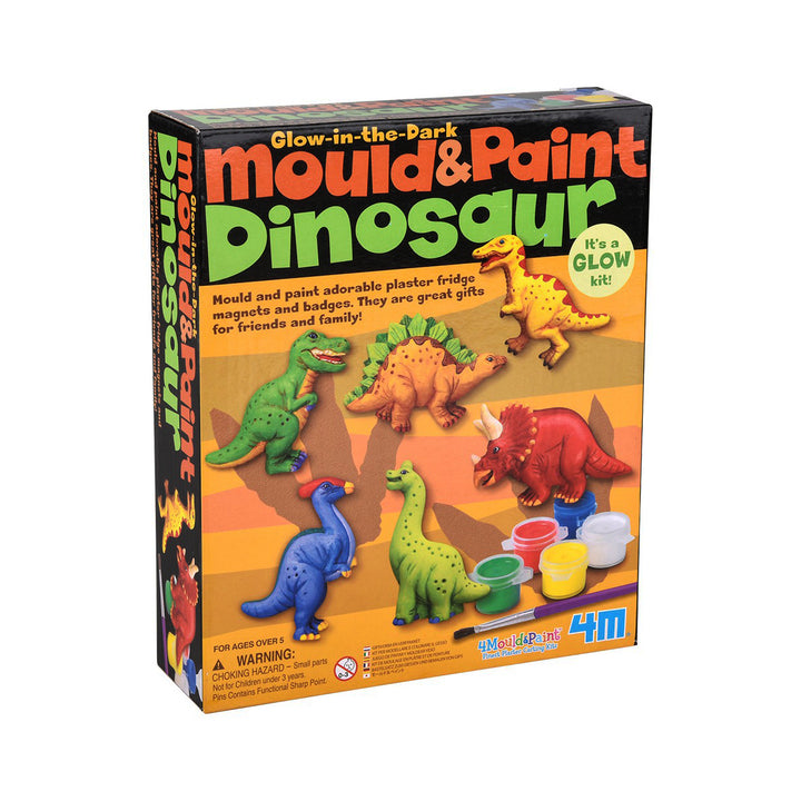 Glow-in-The-Dark Mould & Paint Dinosaur Art Kit
