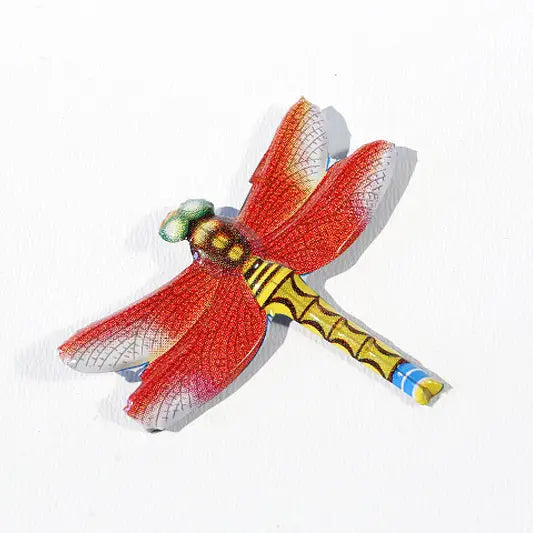 NEW Retro Dragonfly Tin Badge Pins