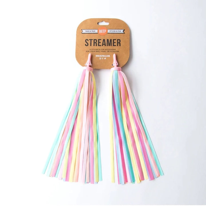 NEW Pastel Rainbow Bike & Scooter Streamer