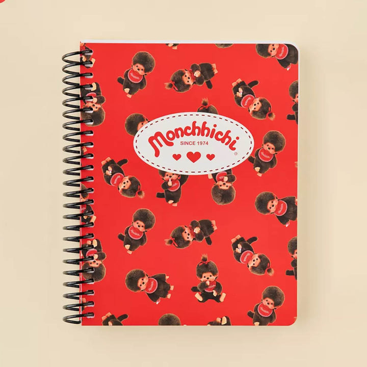 Monchhichi Red Spiral Notebook