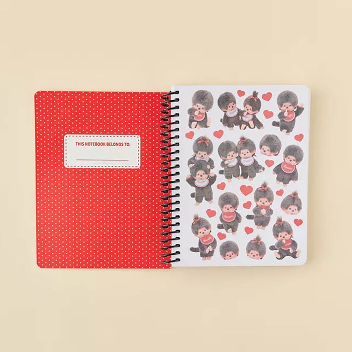 Monchhichi Red Spiral Notebook