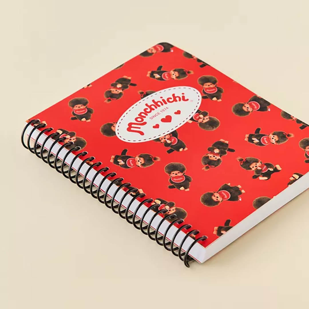 Monchhichi Red Spiral Notebook