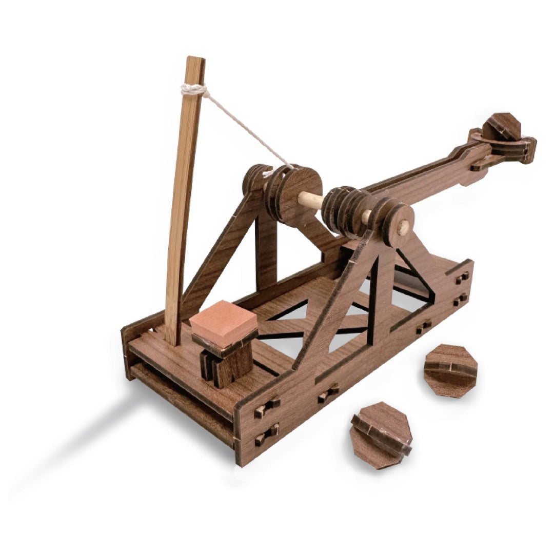 NEW Mini Catapult : Wooden Engineering Model Building Kit