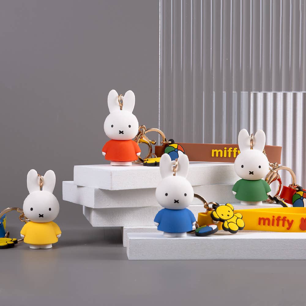 Miffy Characters Figure Key Holder-Bag Charm, Gift Key Ring