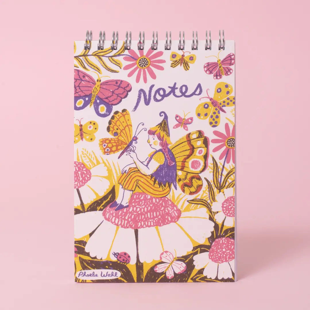 Fairy Garden 4x6" Spiral Notebook Blank