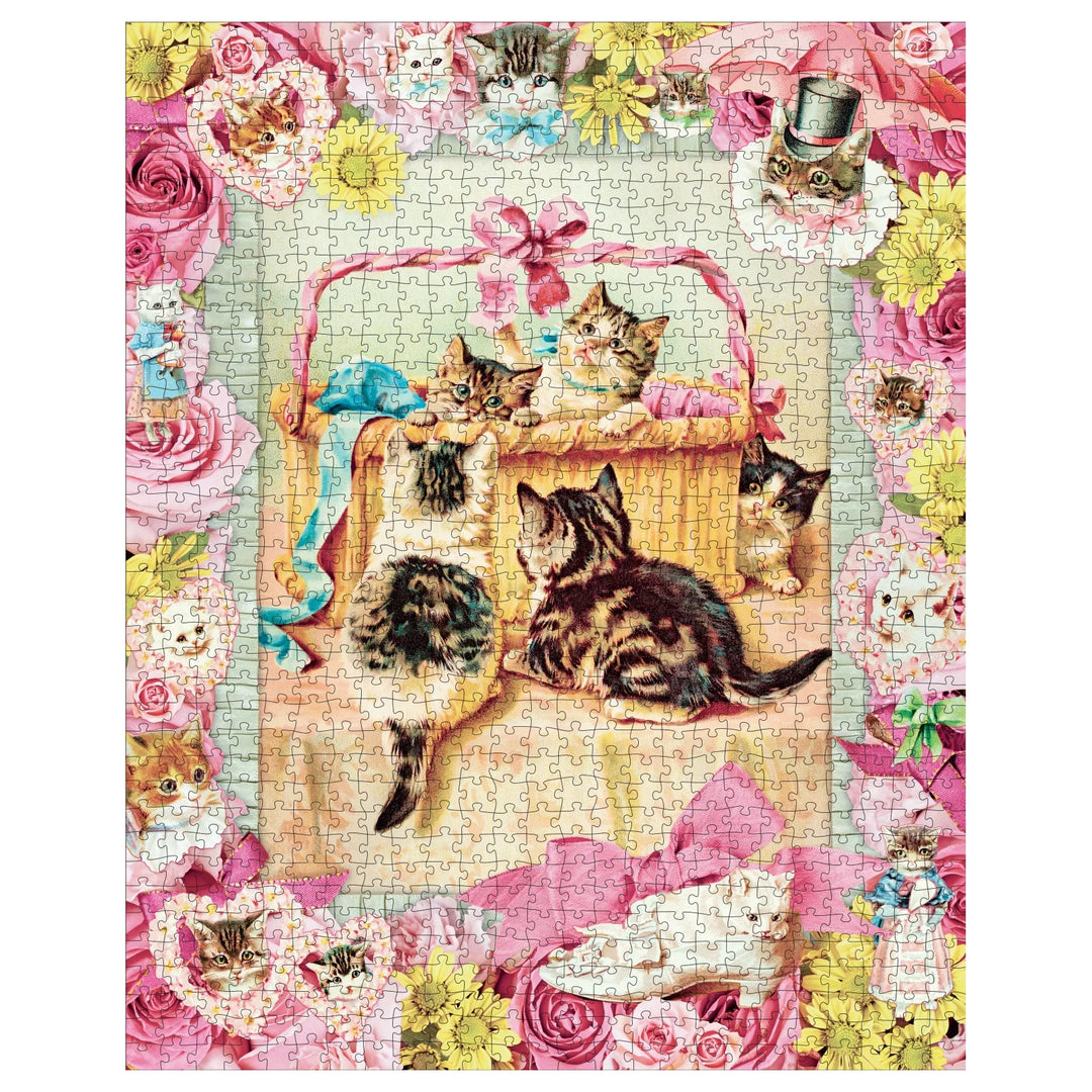 Cynthia Hart’s Victoriana Cats: Basket of Mischief 1,000-Piece Puzzle