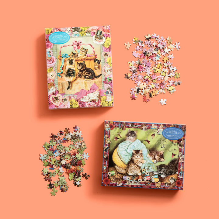 Cynthia Hart’s Victoriana Cats: Basket of Mischief 1,000-Piece Puzzle