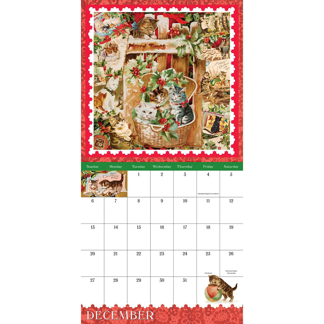Cynthia Hart’s Victoriana Cats Mini Wall Calendar 2026
