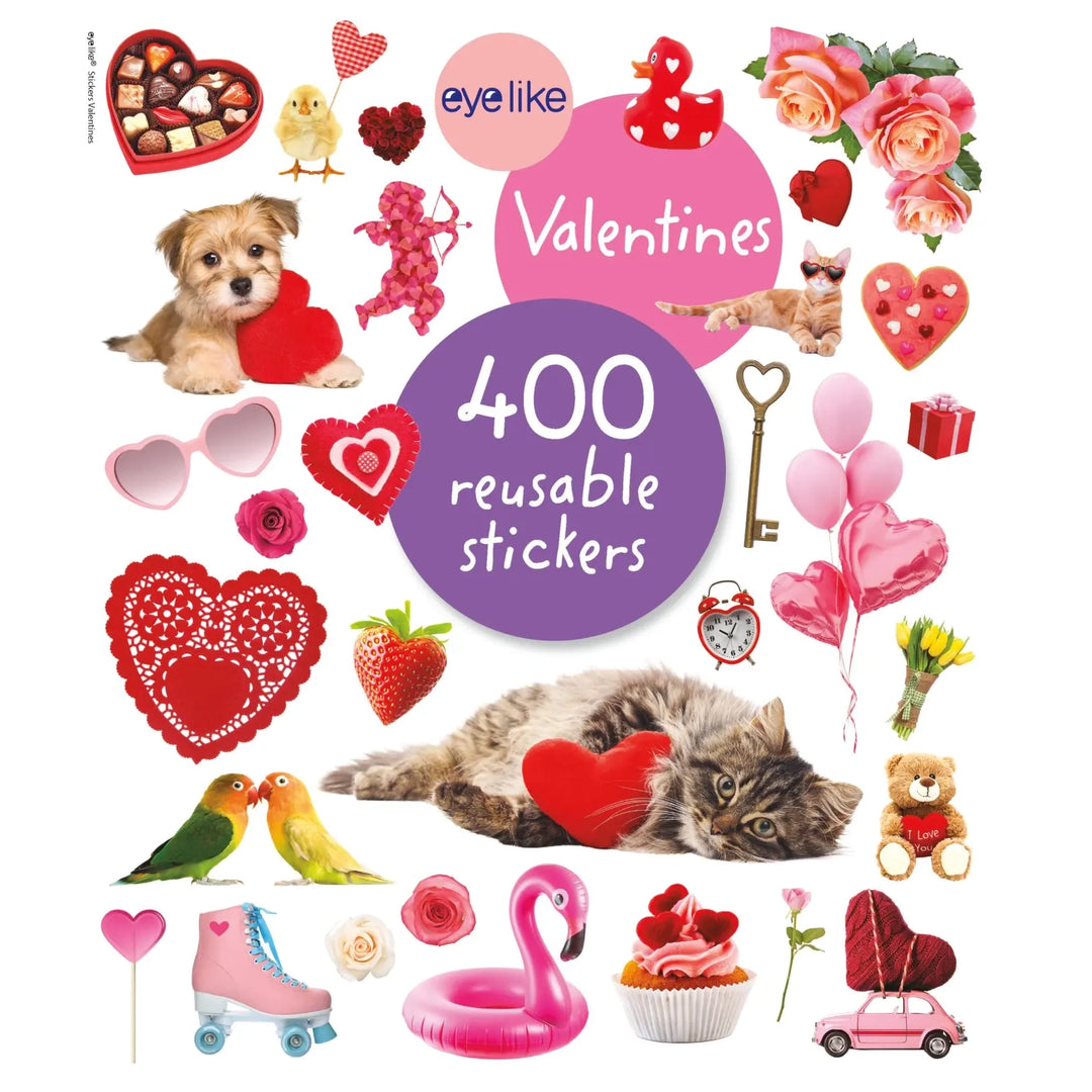 NEW Eyelike Stickers Book: Valentines