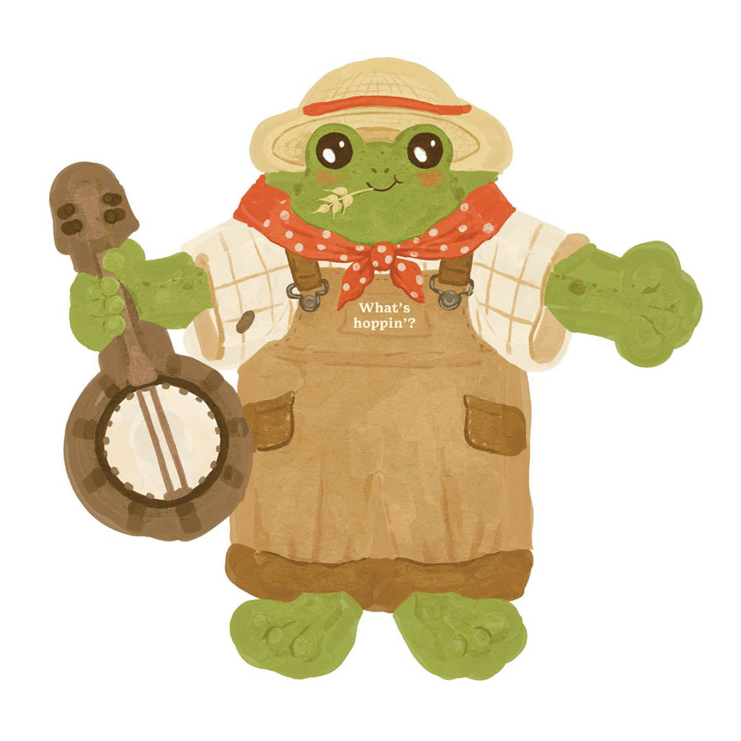 What's Hoppin'? 12 Frog Notecards & Envelopes