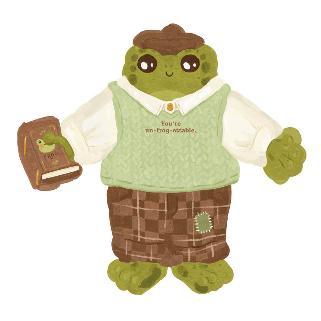 What's Hoppin'? 12 Frog Notecards & Envelopes