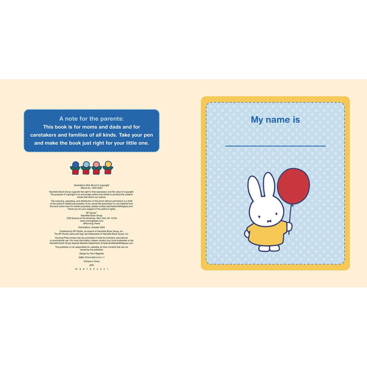 Miffy Baby Book: My First Three Years