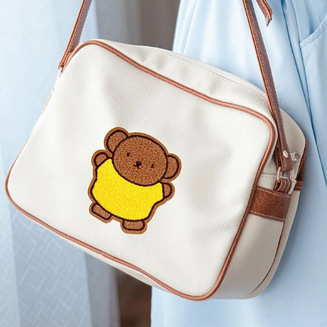 Embroidered Fluffy Boucle Patch Stickers: Miffy & Boris