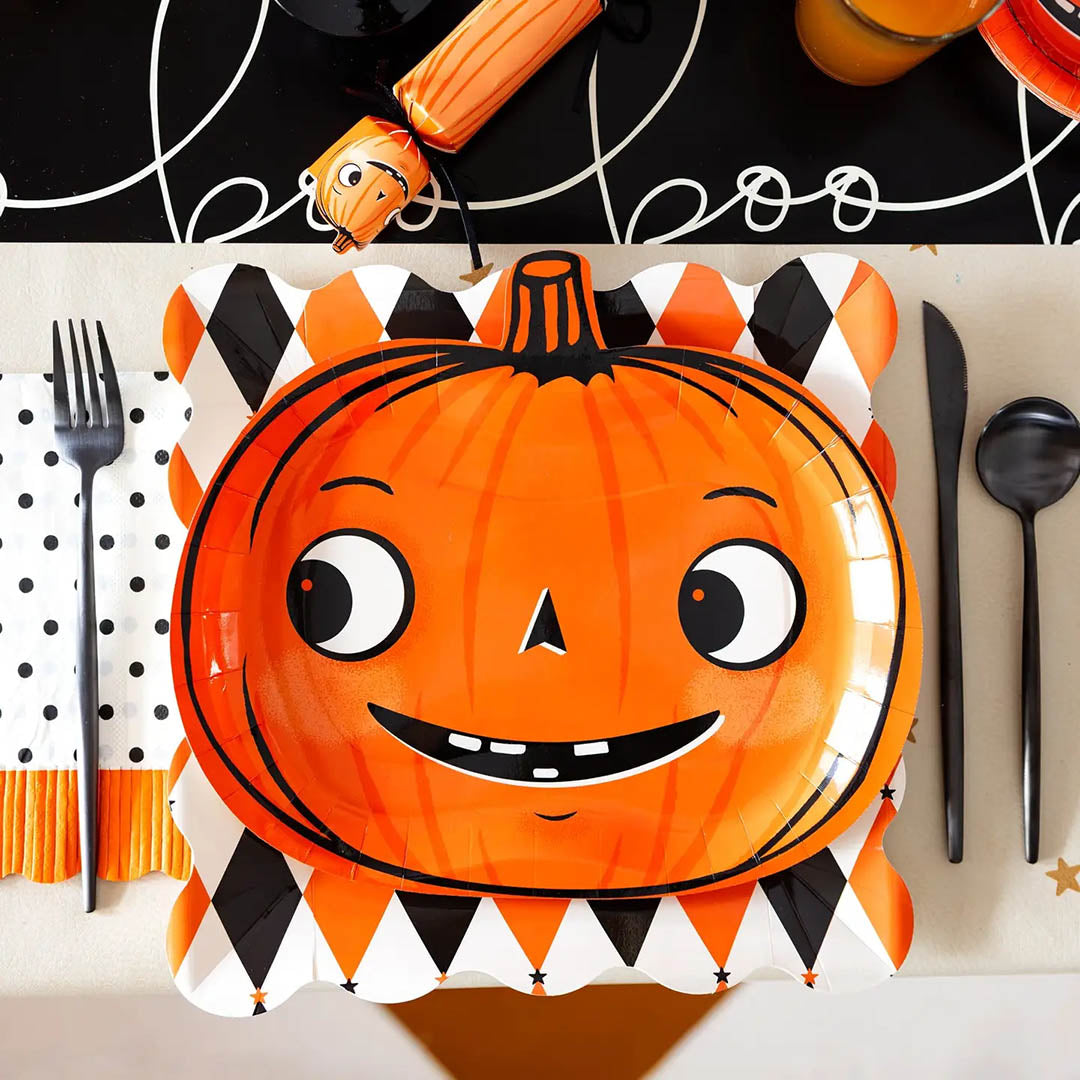 NEW Vintage Pumpkin Plate Set