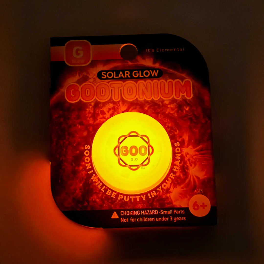 Gootonium: Glowing Orange Solar Putty - 20g