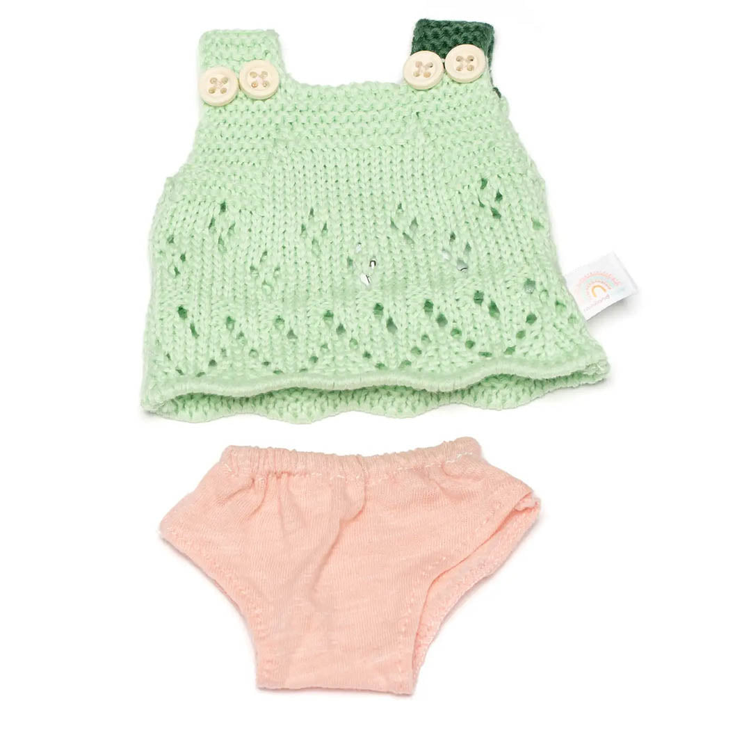 Doll Clothing: Forest Outfit Knit Set 8 1/4"