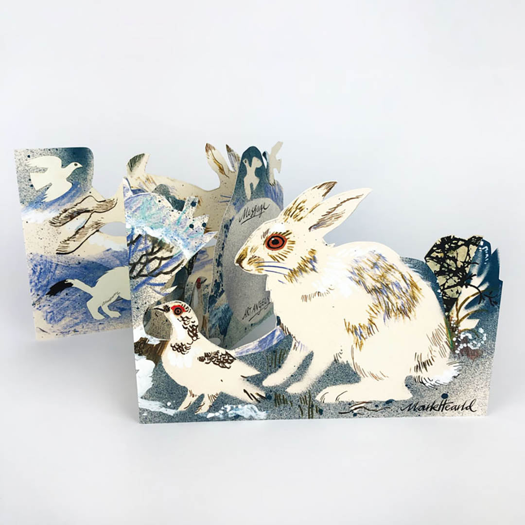 Winter Wildlife Collage Card