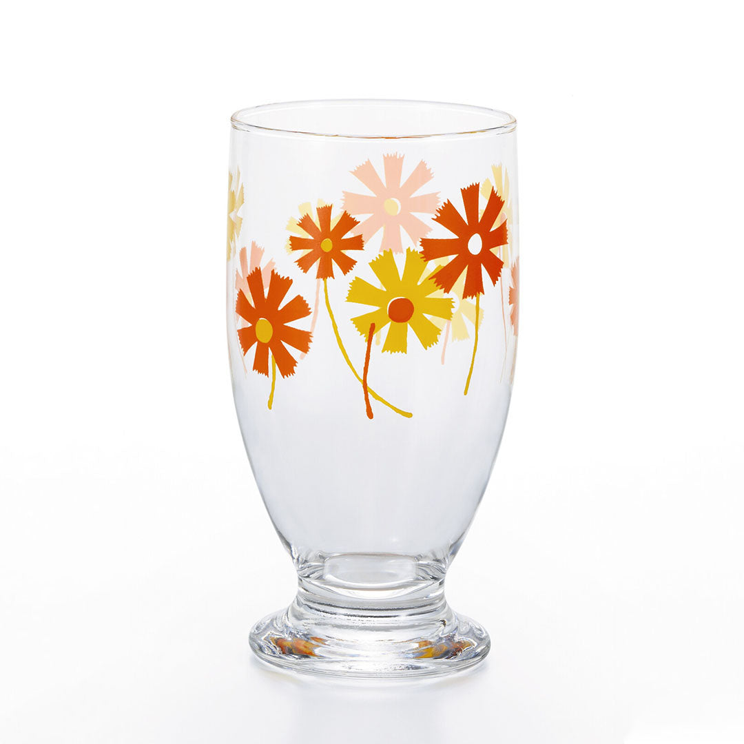 Retro Glass Tumbler Cup - Alice Orange
