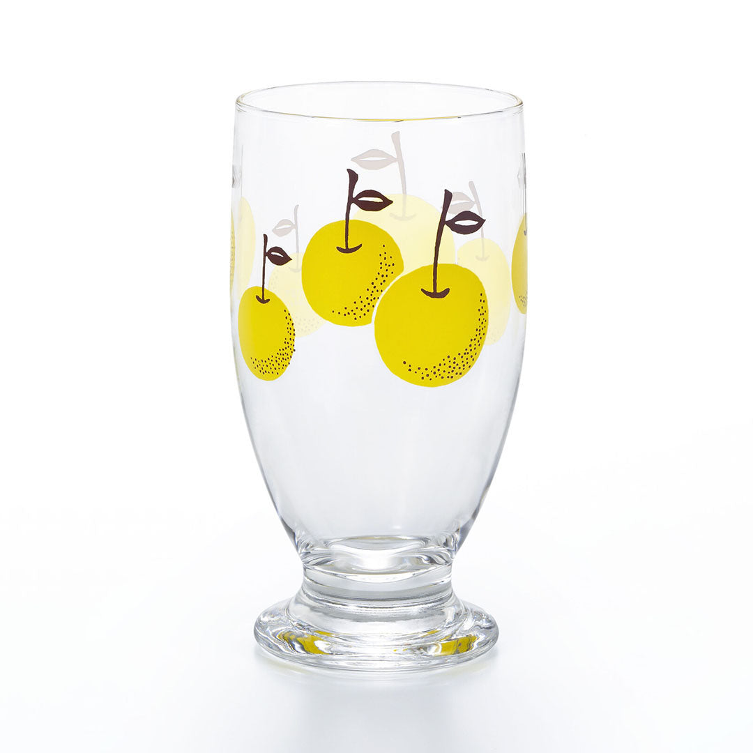Aderia Retro Glass Tumbler Cup - Yellow Pear