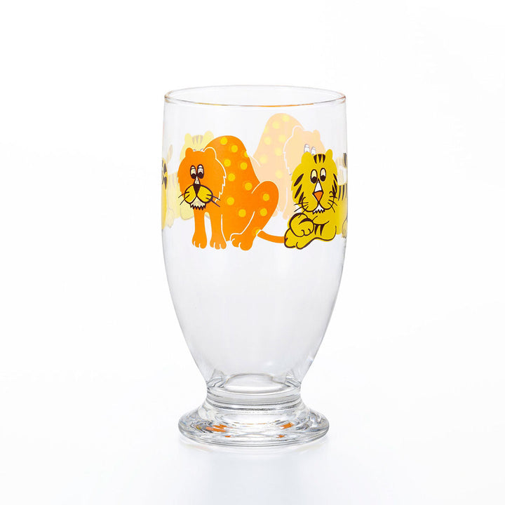 Retro Glass Tumbler Cup - Zoo Animals