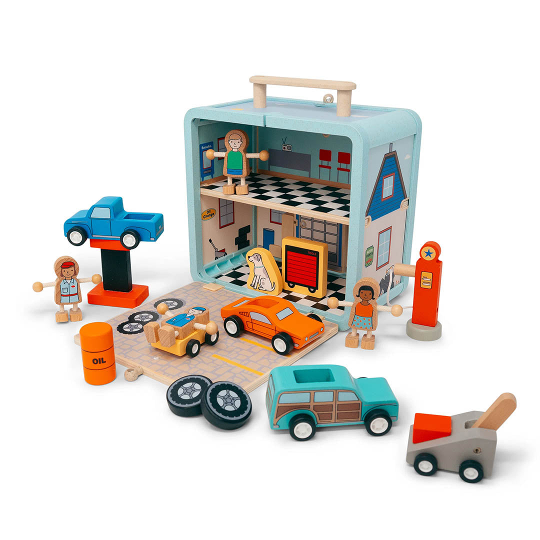 Suitcase Play Set - Auto Repair Shop Garage