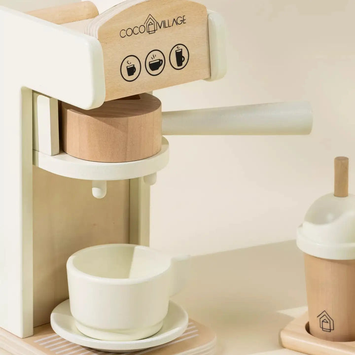 Wooden Coffee Maker Set - Foam