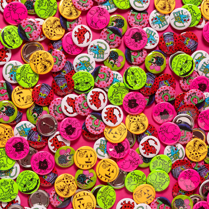 Spooky Pinback Button Mix