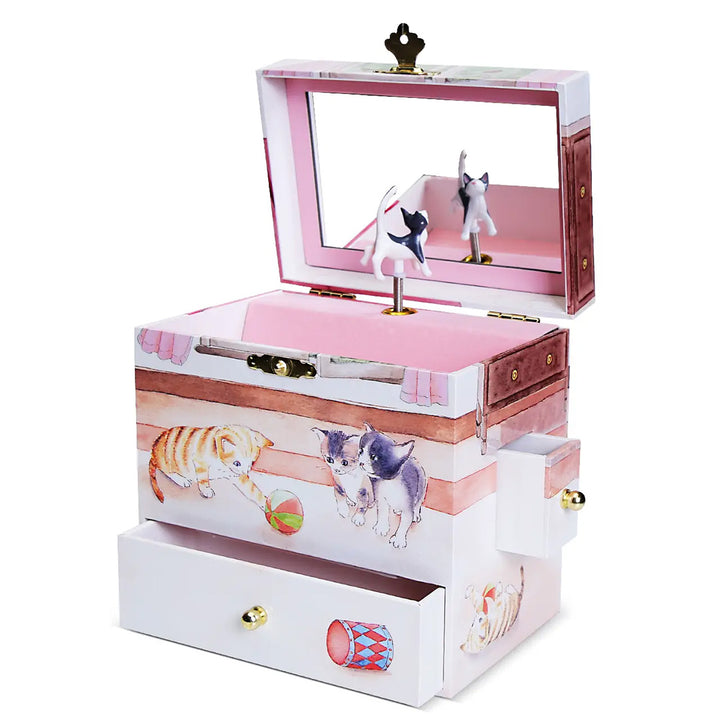 Fairy Music Jewelry Box- Curious Kittens - Ode To Joy