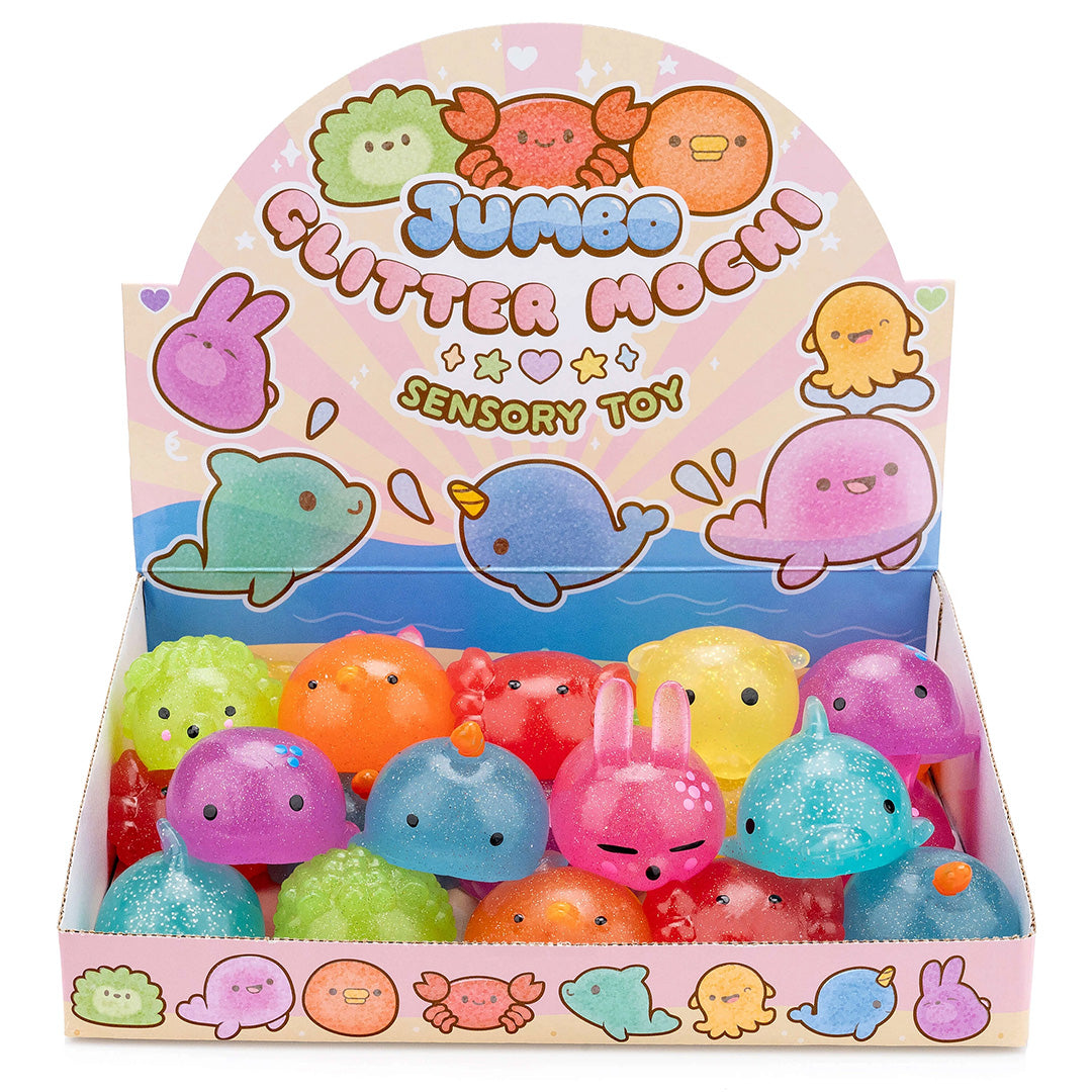 Jumbo Glitter Mochi Squishy Sensory Toy