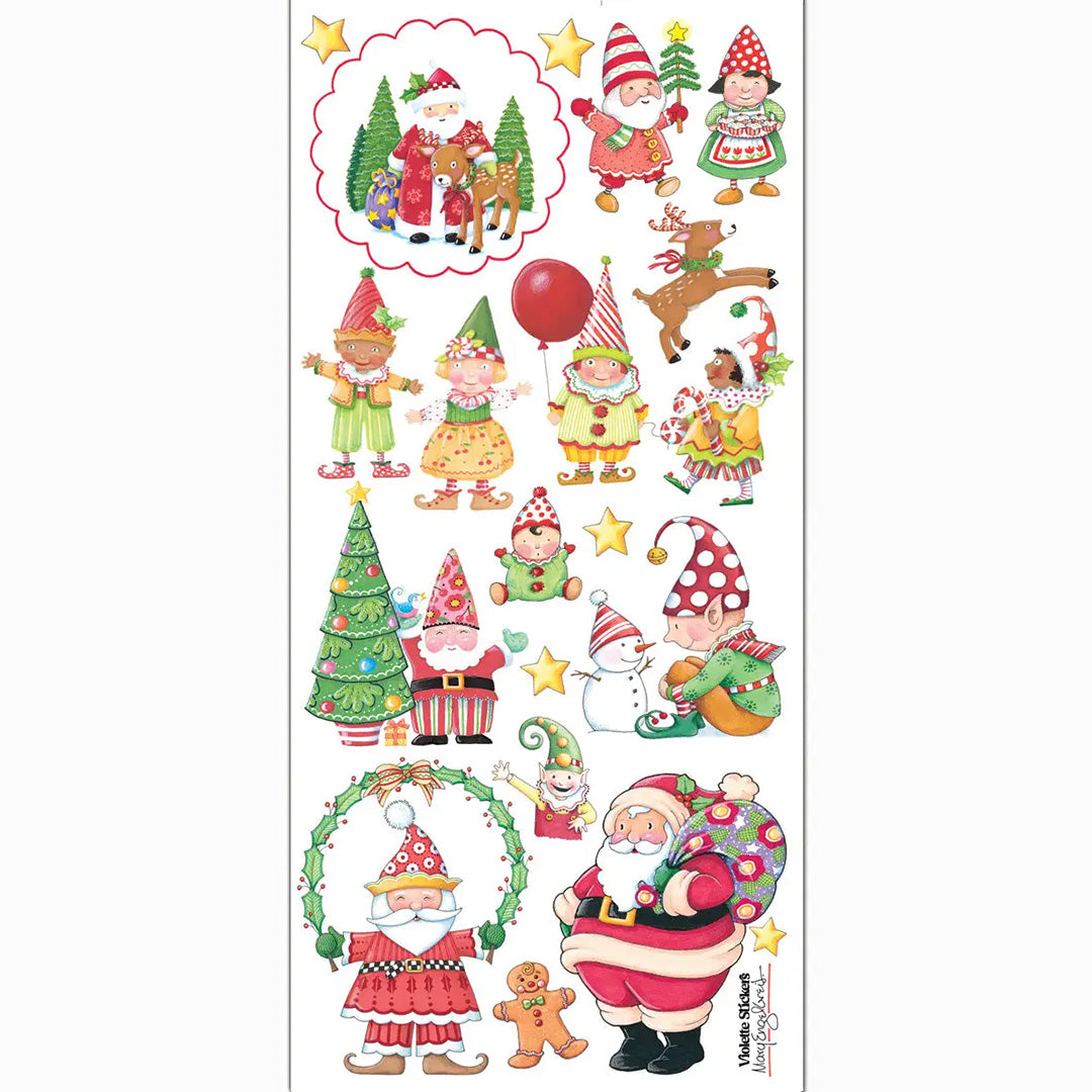 Mary's Christmas Elves Stickers