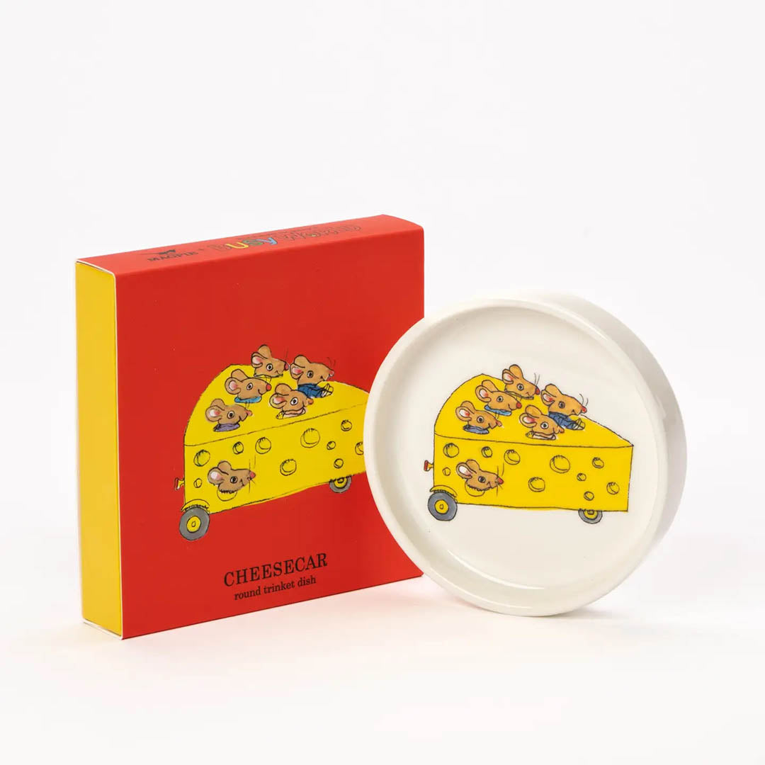 Richard Scarry Cheese Car Round Trinket Dish