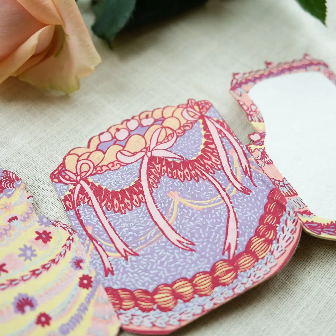 Birthday Cake Concertina Greeting Card