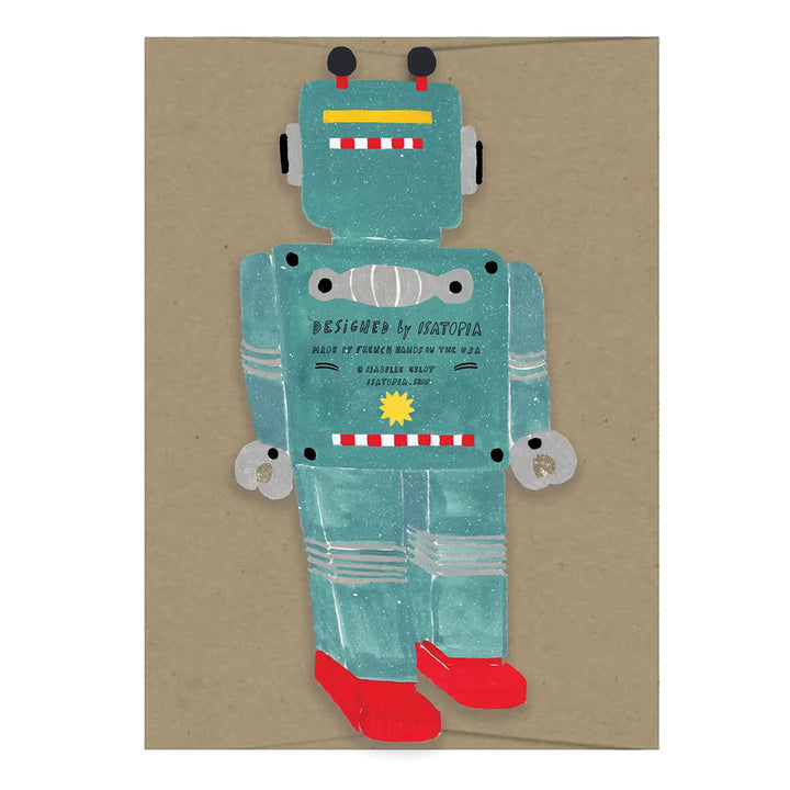Little Robot Die Cut Card
