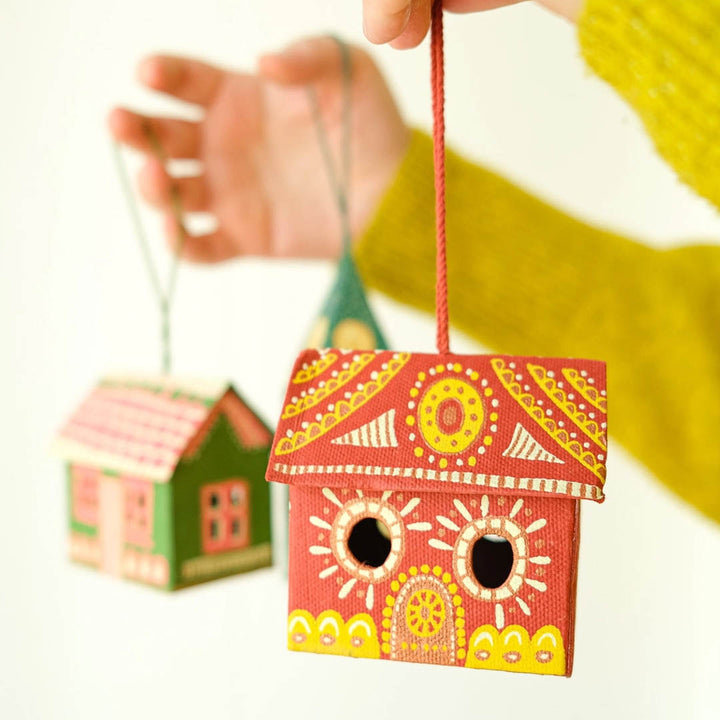 Gingerbread House Screen-Printed Board Decoration