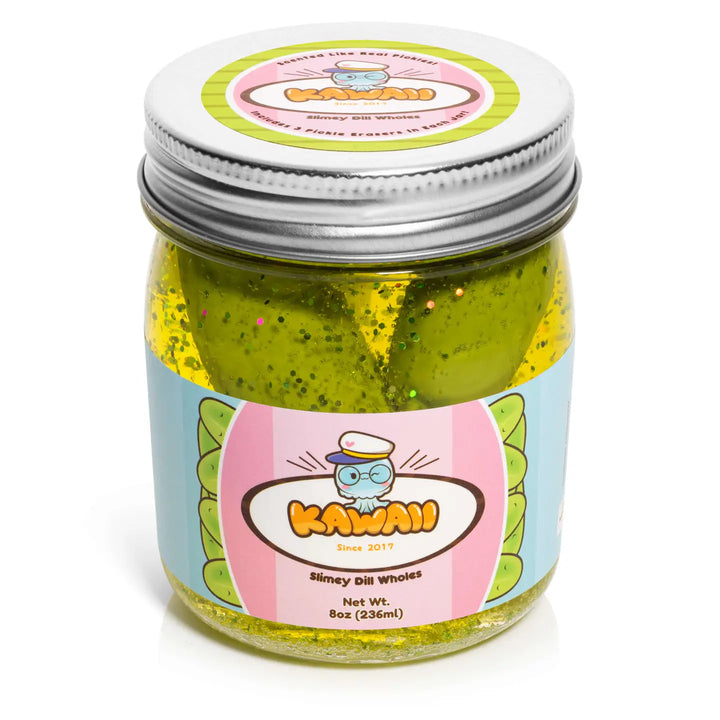 NEW Shimmery Pickle Clear Slime