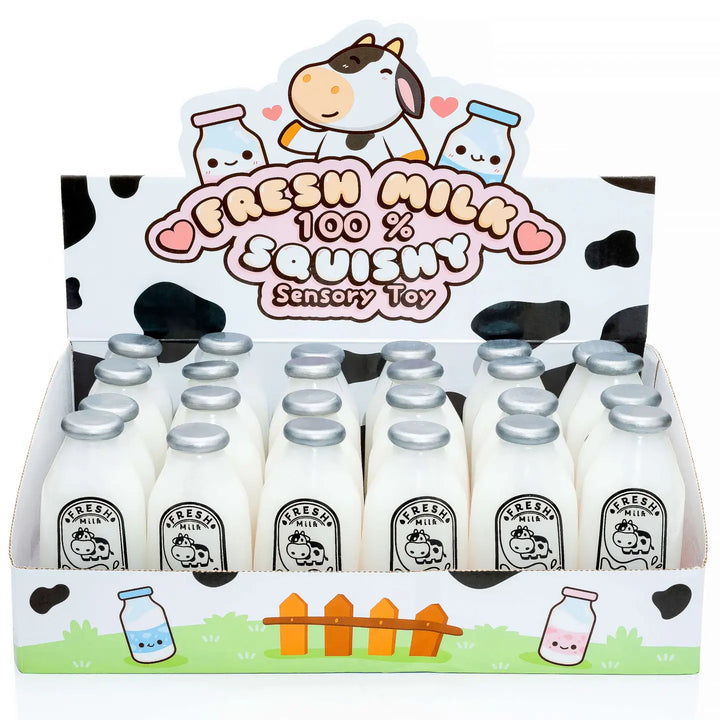 NEW Fresh Milk Squishy Sensory Toy