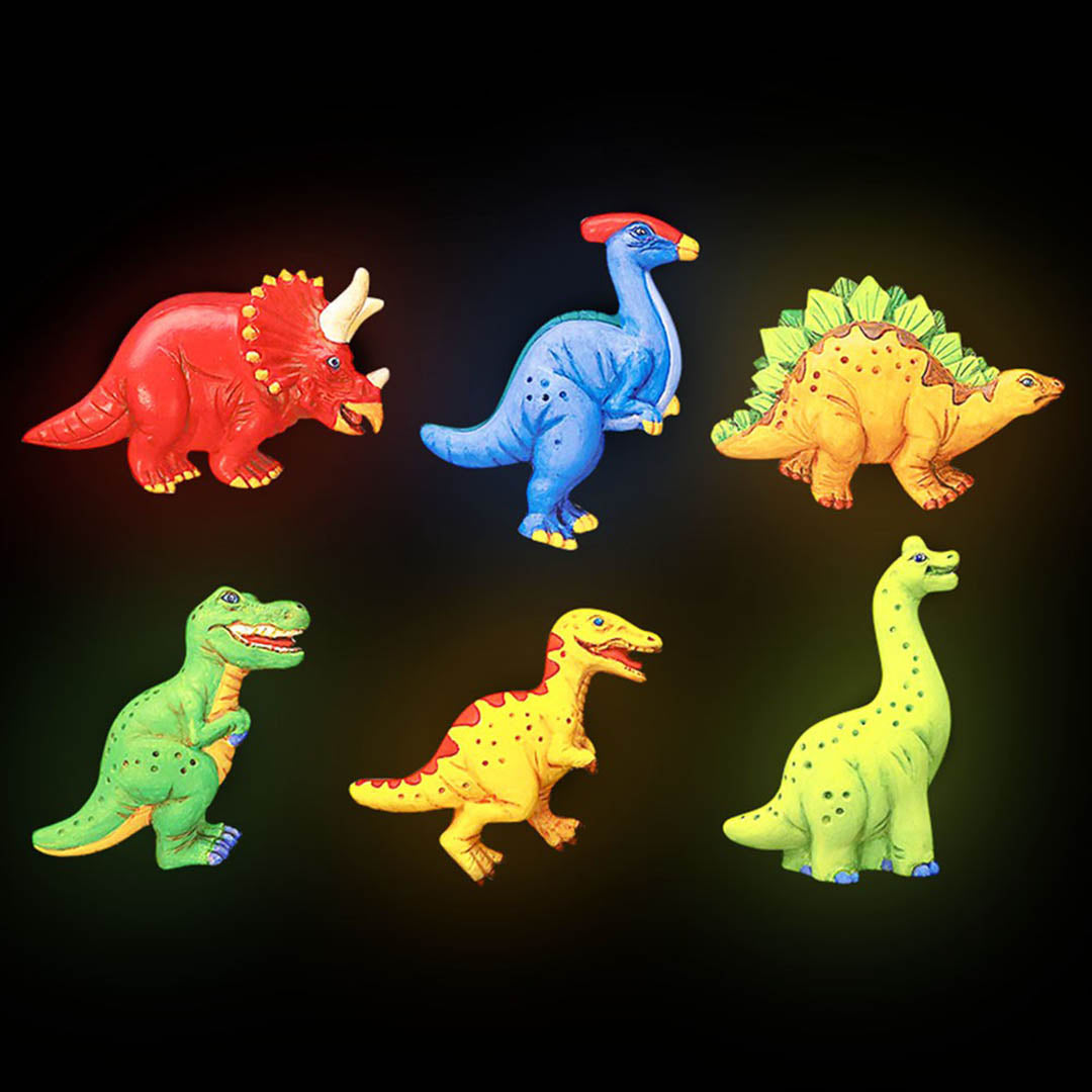 Glow-in-The-Dark Mould & Paint Dinosaur Art Kit