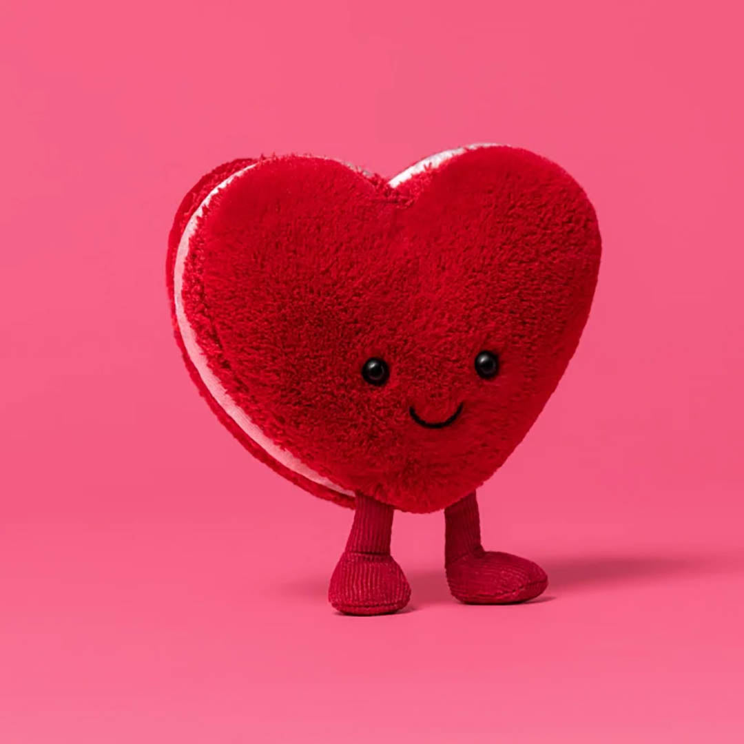 Amuseables Arlette Heart Macaron (Red)