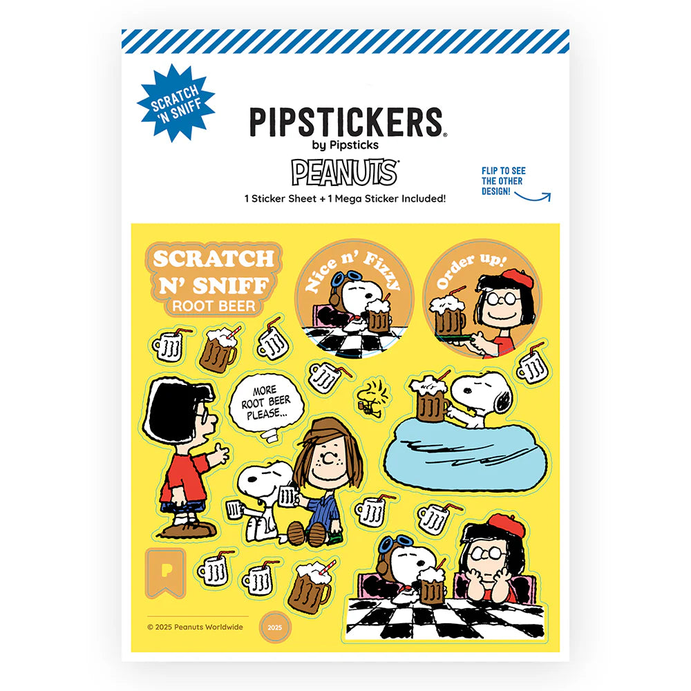 Peanuts: Fizzy Root Beer Scratch n Sniff 2ct Stickers