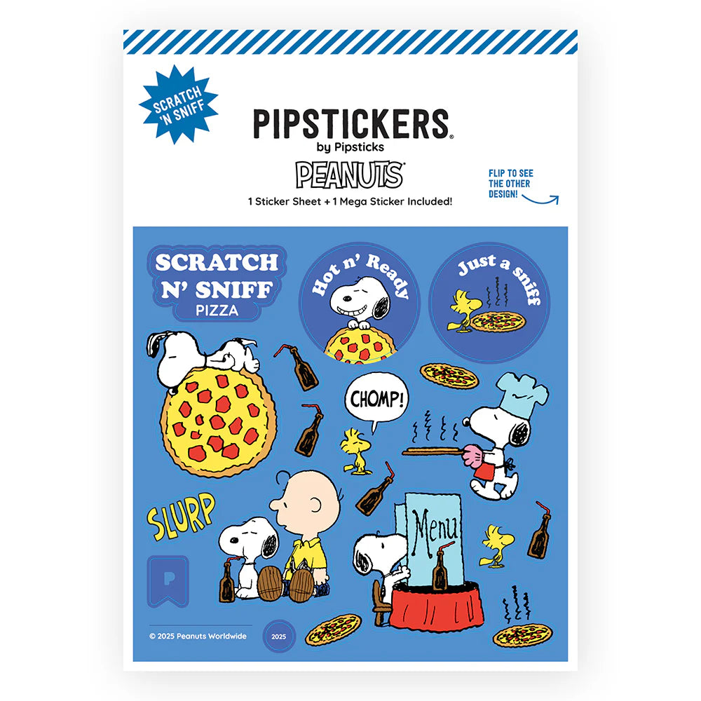 Peanuts: Hot Pizza Scratch n Sniff 2ct Stickers