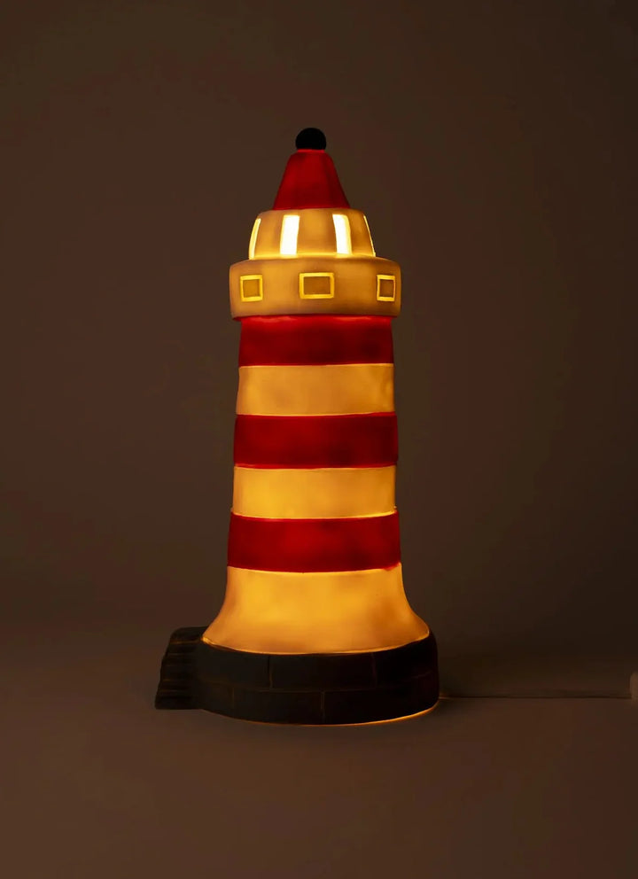 Red Lighthouse Lamp