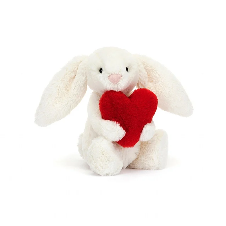 NEW Bashful Red Love Heart Bunny- Little Small