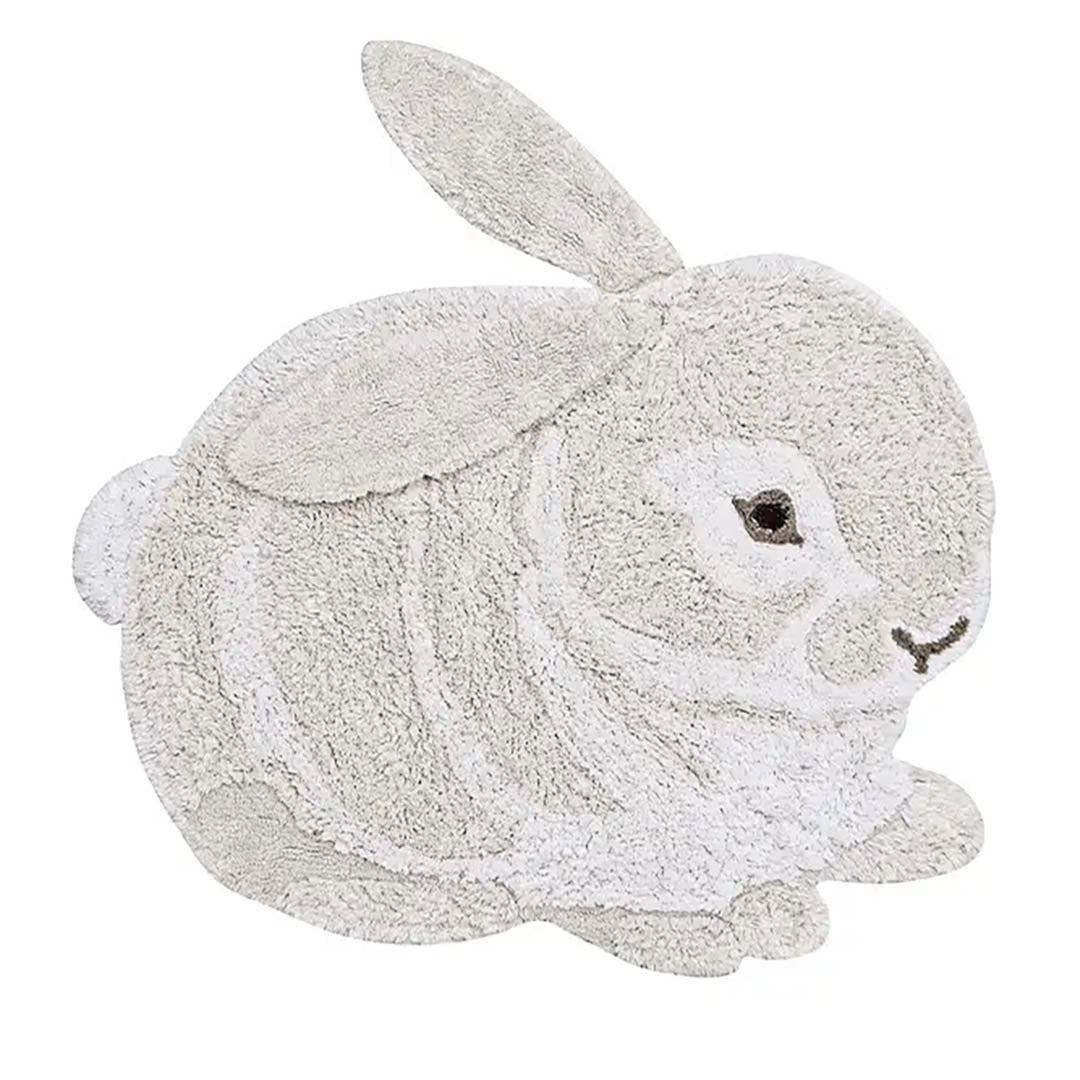 Washable Animal Cotton Rug Bunny
