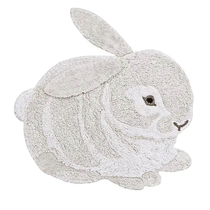 Washable Animal Cotton Rug Bunny