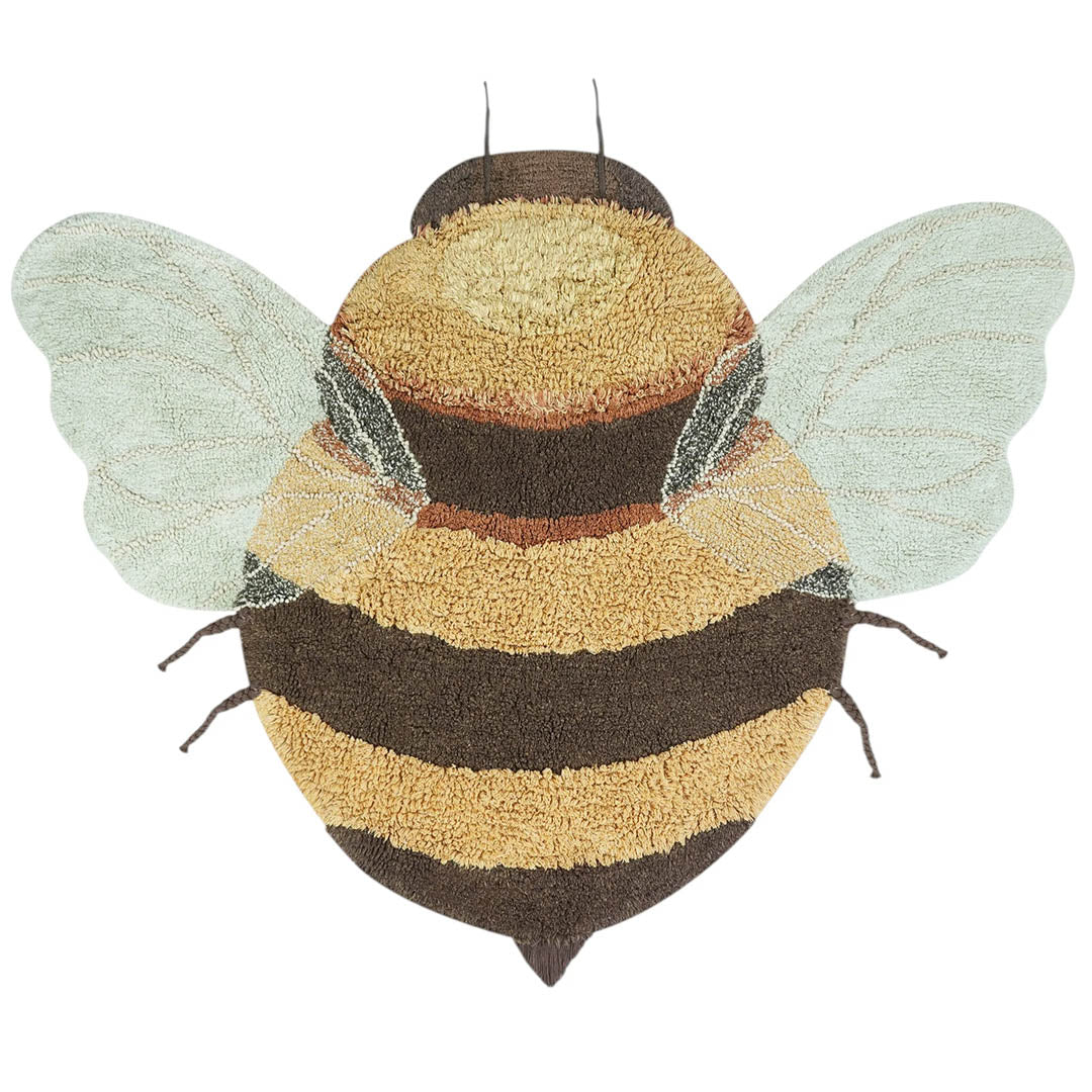 Washable Animal Cotton Rug Bee