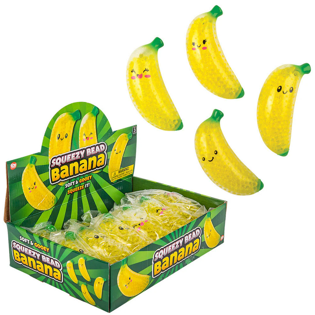 Squeezy Bead Banana Squishy Toy